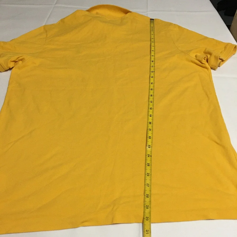 Polo Ralph Lauren Polo Shirt Men XL Yellow Classic Fit Preppy